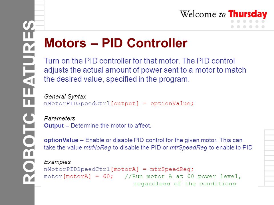 RobotC A Tutorial II Show to capture interest. ppt download